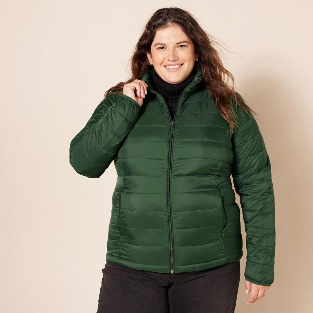 Womens Lightweight Long-Sleeved Water-Resistant Packable Puffer Jacket - Picture 6 of 8